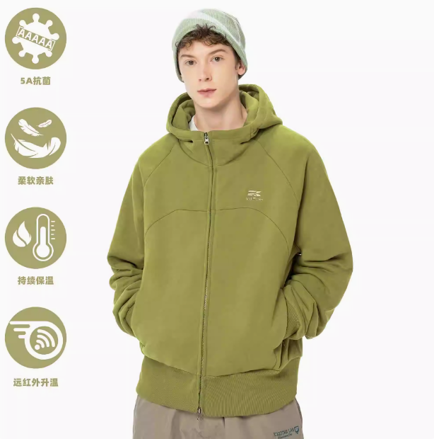 KXLFCHN空穴来风 重磅拉链卫衣外套男女秋冬潮牌加绒宽松连帽开衫